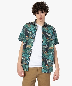 BERMUDA VERT CHEMISE JUNGLE PRINT:40178480269-Coton////