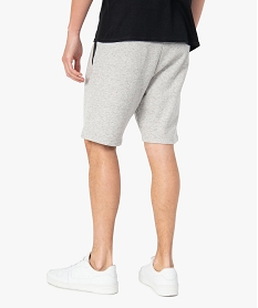 bermuda homme en maille chinee avec poches zippees gris shorts et bermudasC636001_3
