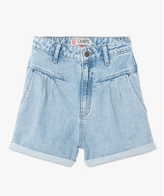 short femme en jean taille haute – camps united bleu shortsC636501_4