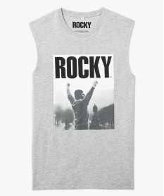 debardeur homme avec photo sur le buste - rocky gris tee-shirtsC647301_4