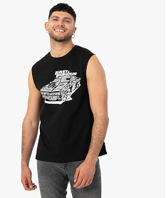 debardeur homme avec motif sur le buste - fast and furious noir tee-shirtsC653101_1