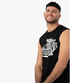 debardeur homme avec motif sur le buste - fast and furious noir tee-shirtsC653101_2