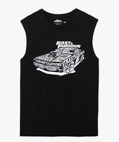 debardeur homme avec motif sur le buste - fast and furious noir tee-shirtsC653101_4