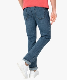jean homme coupe straight aspect delave gris jeansC654601_3