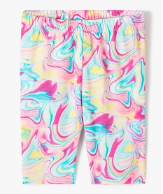 GEMO Legging fille court multicolore à taille élastiquée Multicolore