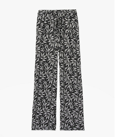 pantalon femme imprime en maille extensible avec ceinture elastiquee imprime pantalonsC670701_4