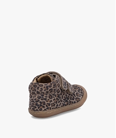 chaussures premiers pas bebe fille dessus cuir leopard - na! brunC711901_4