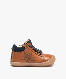 chaussures premiers pas bebe garcon a lacets et zip – na! orange chaussures de parcC712001_1