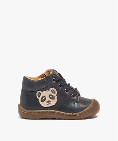 chaussures premiers pas bebe garcon a lacets - na! bleuC712701_1