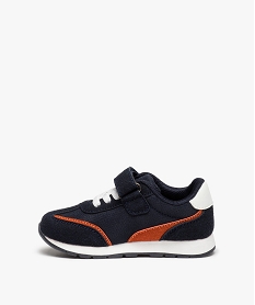 baskets bebe garcon retro running a lacets et scratch bleu baskets et tennisC712801_3