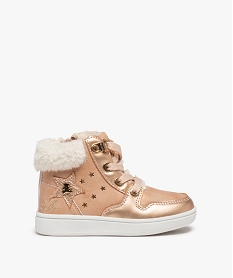 BASKET HOC CESOF MARRON CL CHAUSSURE SPORT ROSE:30110790080-Synthetique/Synthetique/Elastomere/Textile/