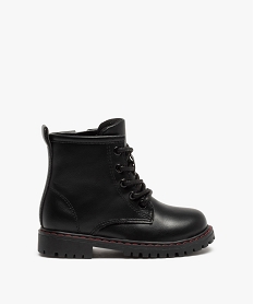 boots bebe garcon unies style rock a semelle crantee noir bottes et chaussures montantesC714701_1