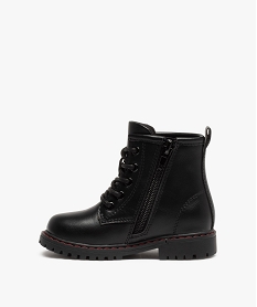 boots bebe garcon unies style rock a semelle crantee noir bottes et chaussures montantesC714701_3