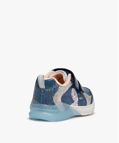 baskets fille a semelle lumineuse - la reine des neiges bleu basketsC716301_4