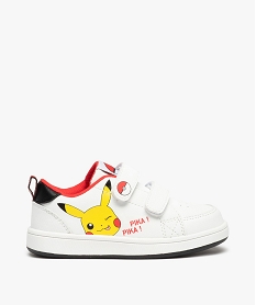 baskets garcon a scratchs imprimees pikachu - pokemon blanc tennis en toile du 24 au 40C717501_1