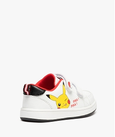 baskets garcon a scratchs imprimees pikachu - pokemon blanc tennis en toile du 24 au 40C717501_4