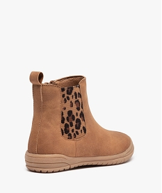 boots fille style chelsea details imitation leopard orangeC720801_4
