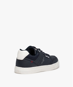 baskets garcon a lacets bicolores et col denim - lee cooper bleu tennis en toile du 24 au 40C725901_4