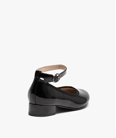 ballerines fille vernies a petit talon et bride de cheville noirC729001_4