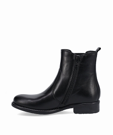 boots fille style chelsea unies dessus cuir - taneo noirC730601_3