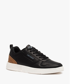 baskets homme unies a semelle contrastante - chevignon noirC734901_2