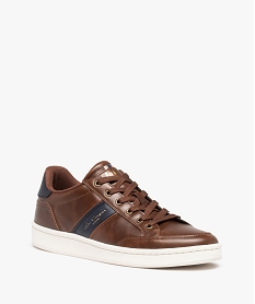 baskets homme unies a lacets - lee cooper brunC735001_2