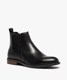 boots homme style chelsea dessus cuir uni - taneo noirC738501_2