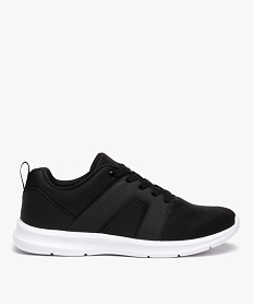 baskets running en textile uni extralegeres femme noir baskets et tennisC741201_1