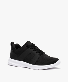 baskets running en textile uni extralegeres femme noirC741201_2