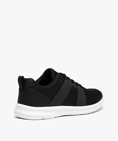 baskets running en textile uni extralegeres femme noir baskets et tennisC741201_4