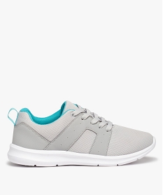 GEMO Baskets running en textile uni extralégères femme gris standard