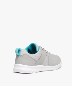 baskets running en textile uni extralegeres femme gris baskets et tennisC741301_4