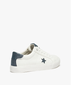 tennis femme a lacets brillants et motif etoile blancC741401_4