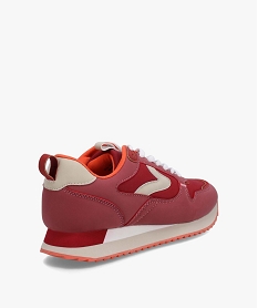 baskets femme retro-running colorees a lacets rouge baskets et tennisC742001_4