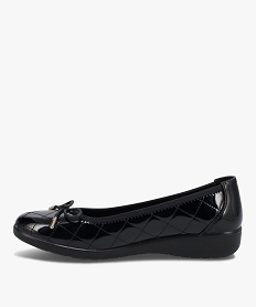 ballerines femme confort dessus verni matelasse noirC744501_3