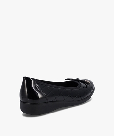 ballerines femme confort dessus verni matelasse noir ballerinesC744501_4