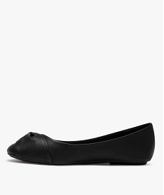 ballerines femme unies a noud drape noir ballerinesC744601_3