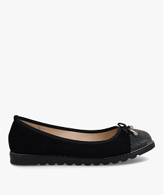 ballerines femme a bout brillant et semelle crantee noirC745401_1