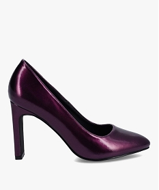 escarpins femme a talon fin dessus uni metallise violetC747901_1