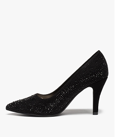 escarpins femme unis a strass et bout pointu noirC748201_3