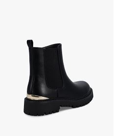 boots femme style chelsea crantees avec detail metallise noir standardC752001_4
