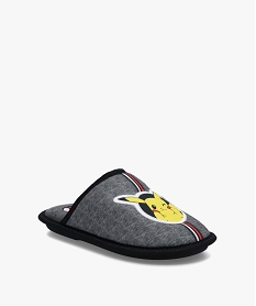 chaussons garcon mules en jersey pikachu - pokemon grisC770301_2