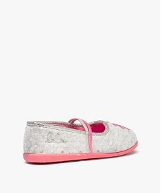 chaussons fille ballerines a details brillants - lulucastagnette grisC771901_4