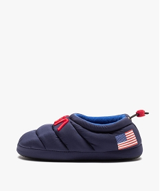 chaussons garcon matelasses et brodes - nasa bleuC773401_2