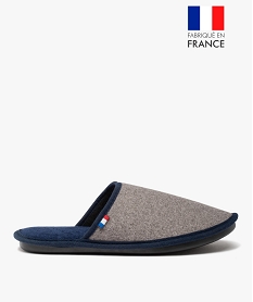 chaussons homme mules fabriquees en france - goxo grisC773901_1