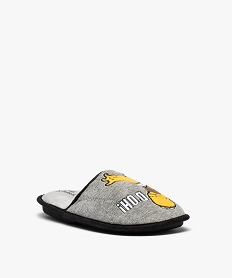 chaussons homme forme mule a motif - the simpsons noirC774801_2