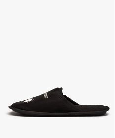chaussons homme mules imprimees flemminator noirC775801_3
