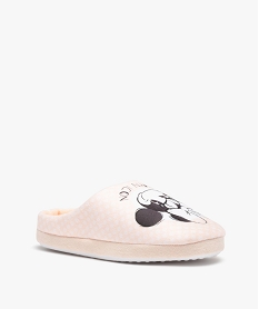 chaussons femme mules plates minnie - disney beigeC778701_2