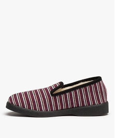 baskets garcon tricolores lacets elastiques et scratch violetC782201_3