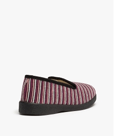 baskets garcon tricolores lacets elastiques et scratch violetC782201_4